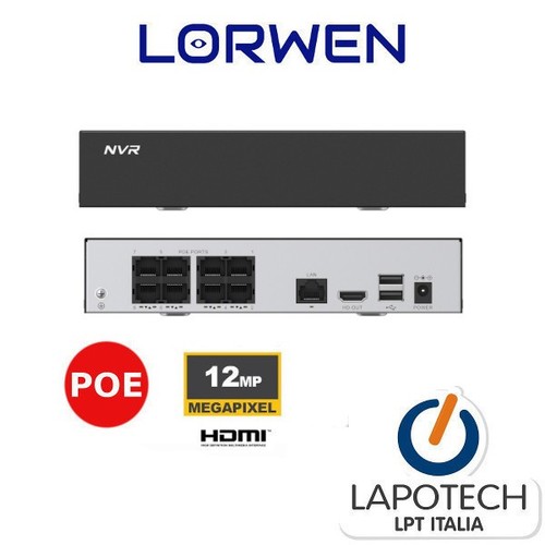 Nvr nvr12m9c8p 8 poe - nvr12m9c8p,