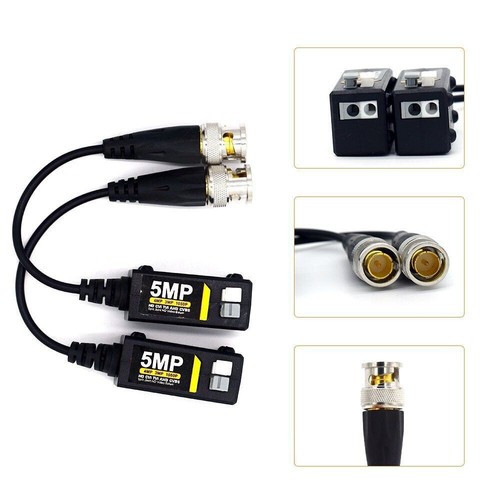 Balun 5mpx passivo video - passivo,