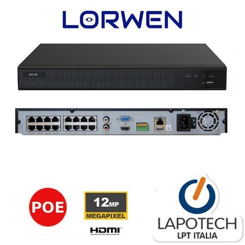 Lorwen nvr nvr12t2h16c16p - lorwen, lw-nvr12t2h16c16p