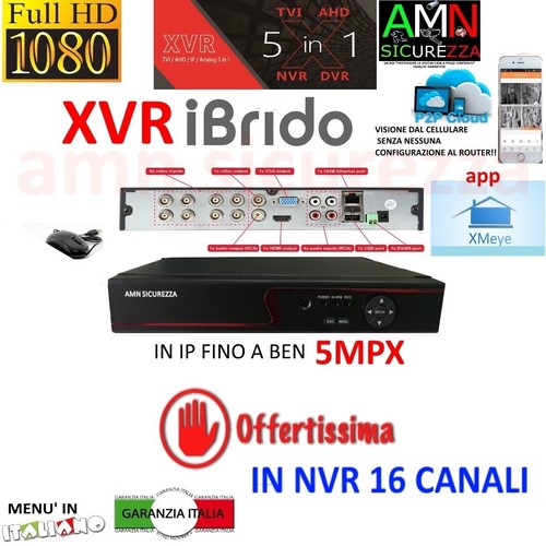 Dvr nvr ibrido hvr - nvr, ahd