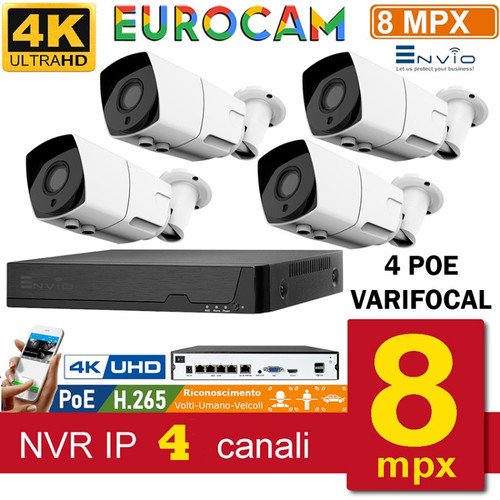 Kit videosorveglianza poe dvr - kit,